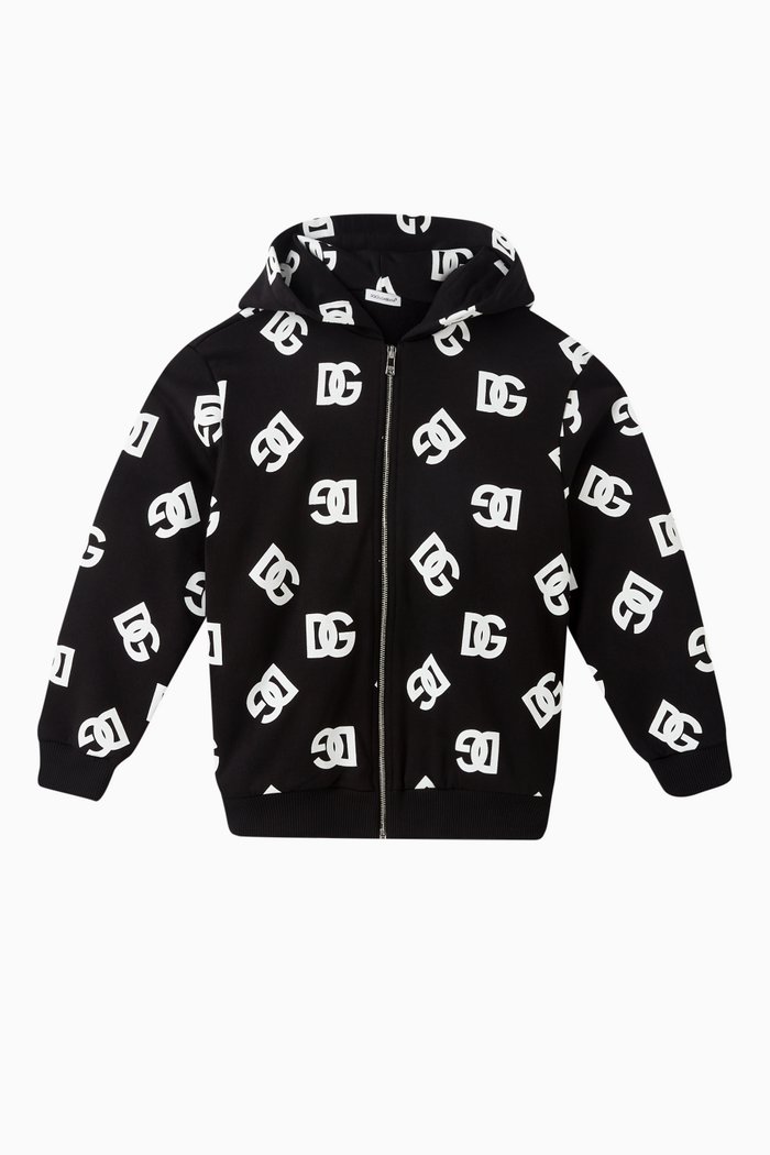 

Logo Hoodie in Cotton, Black