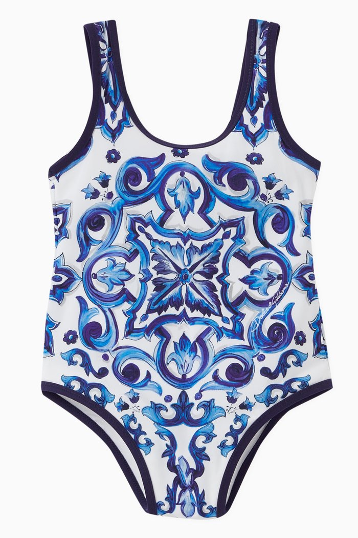 

Majolica One Piece Swimsuit, Blue