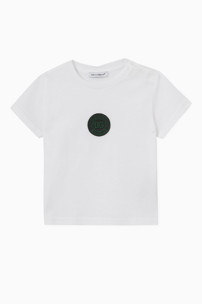 

Sport DG Patch T-shirt in Cotton, White