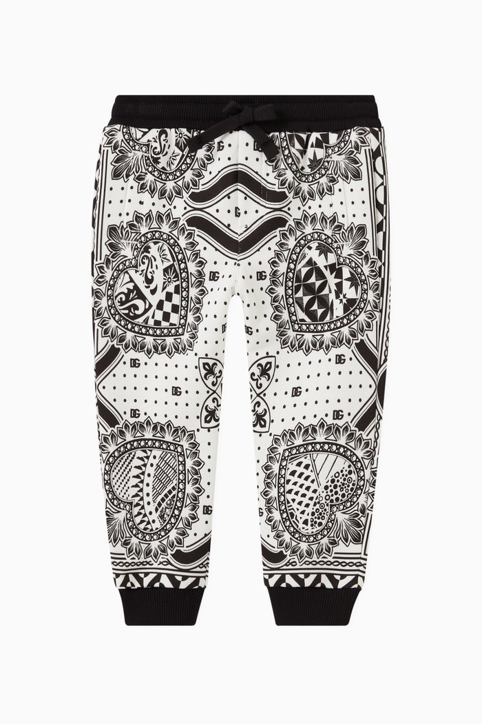 

Bandana Trackpants in Cotton, White