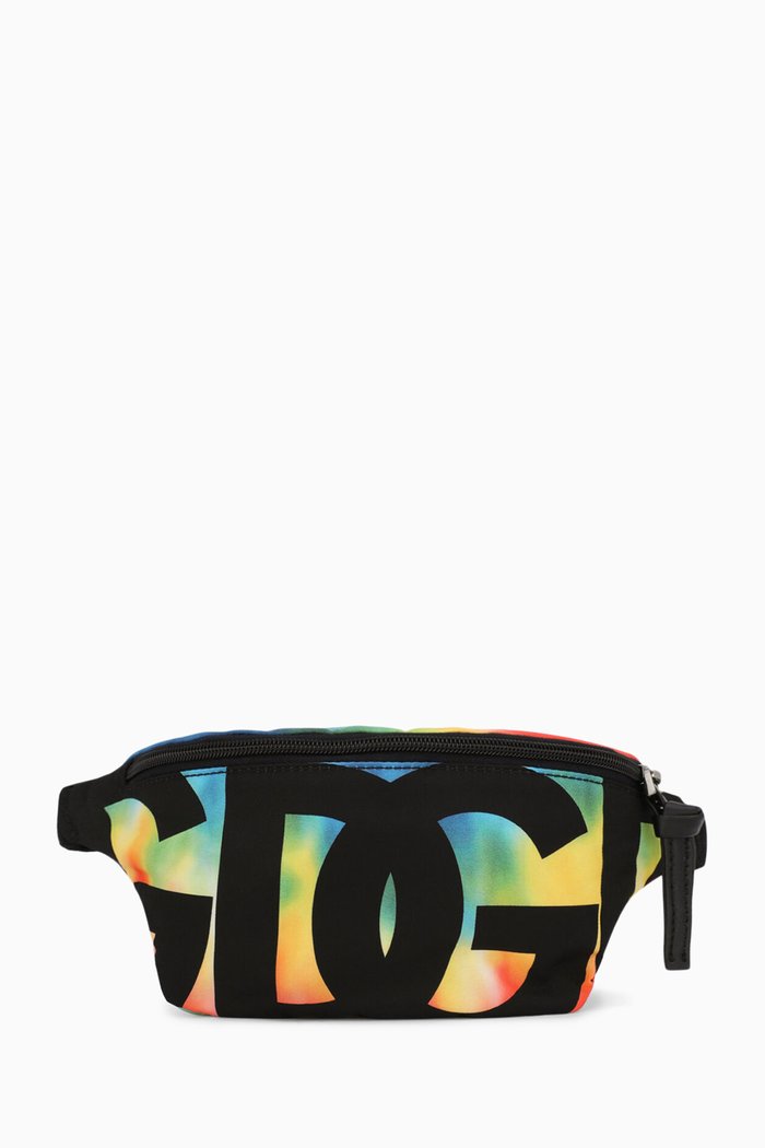 

Tie Dye Print Belt Bag in Nylon, Multicolour