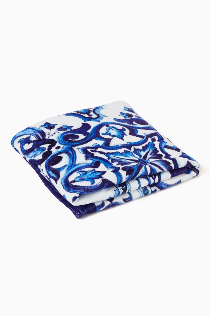 

Majolica Beach Towel in Terry, Blue