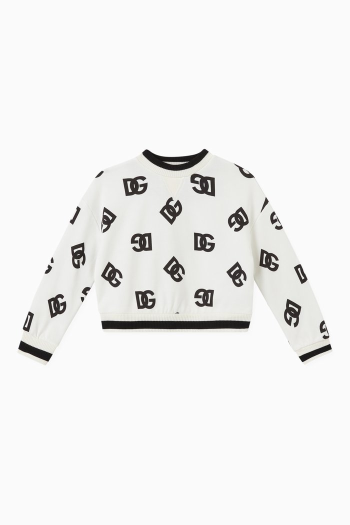 

Logo Sweatshirt in Cotton, White