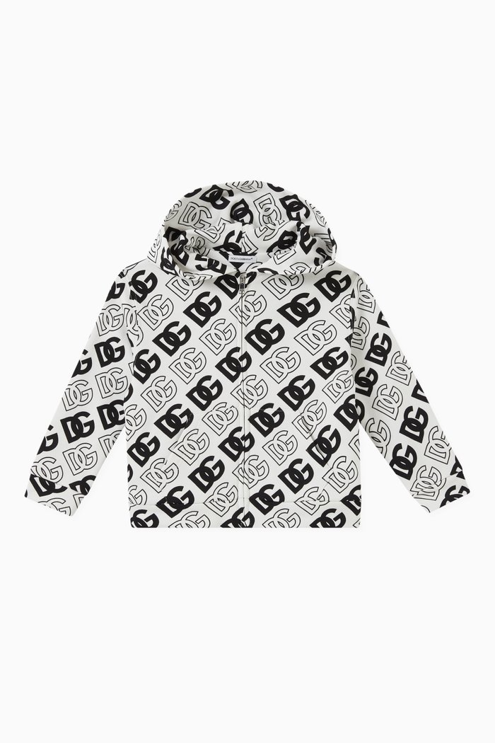 

Logo Hoodie in Cotton, White