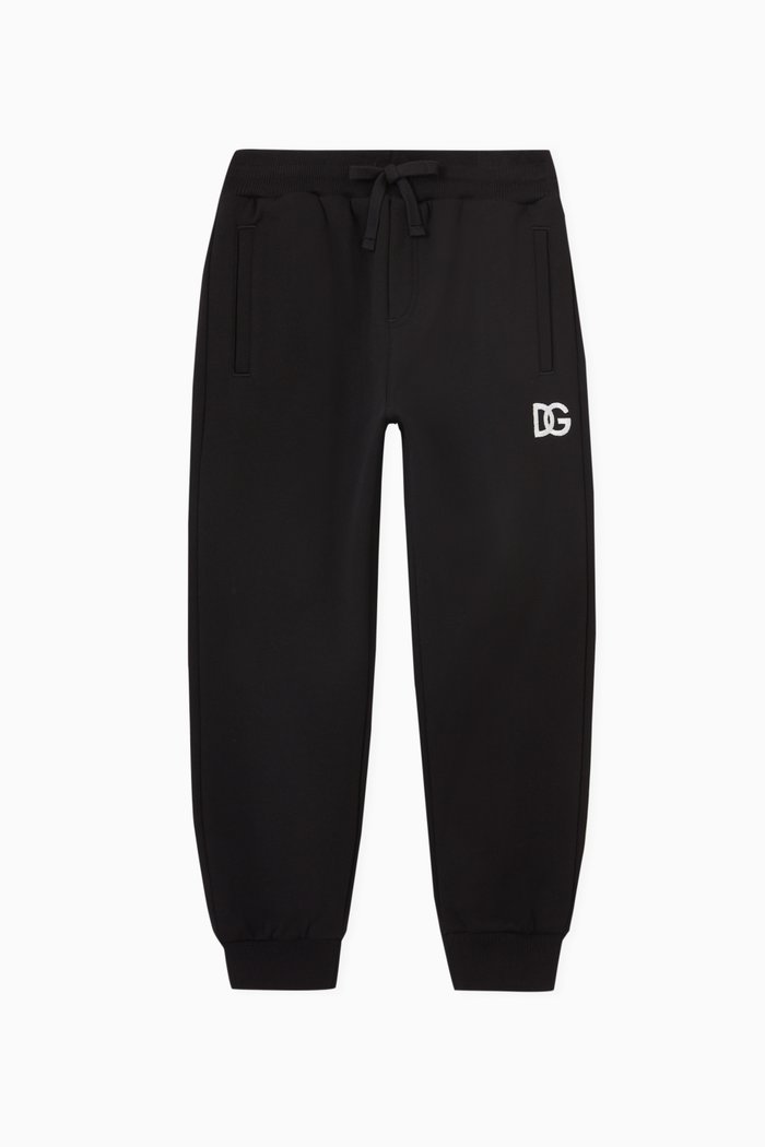 

Essential Logo Sweatpants in Cotton, Black