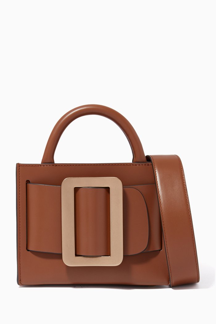 

Bobby 18 Tote Bag in Palmellato Calfskin, Brown