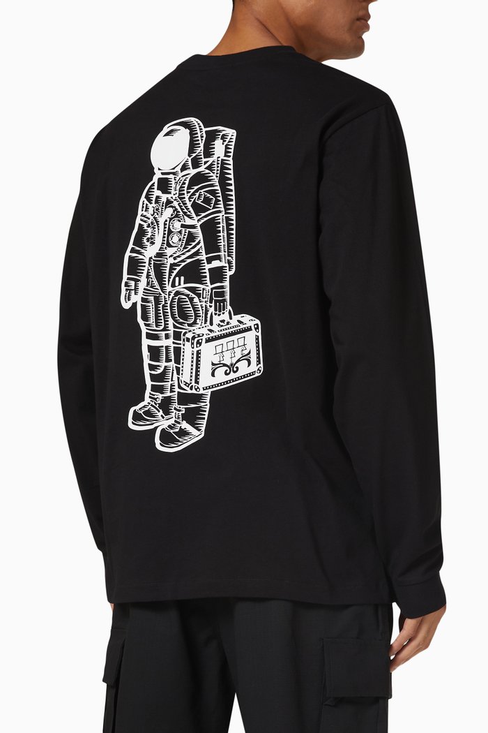 

Long Sleeve T-shirt in Cotton, Black
