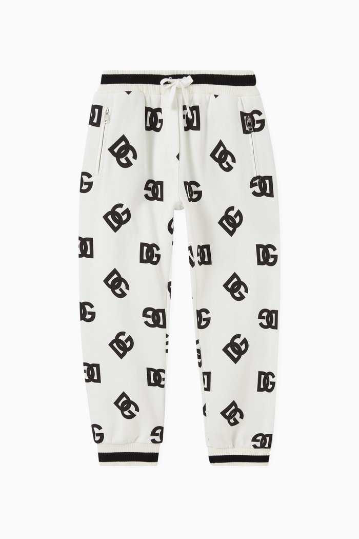 

Logo Trackpants in Cotton, White