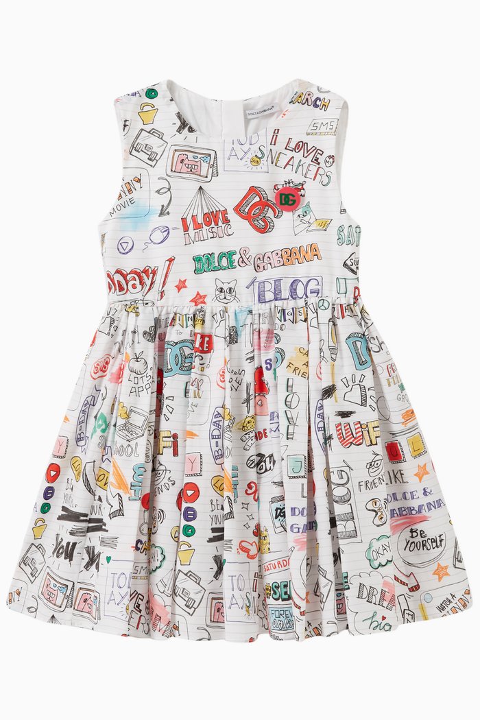 

Smemo Dress in Cotton, White