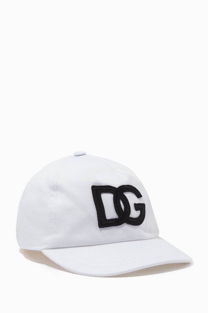 

Logo Cap in Cotton, White