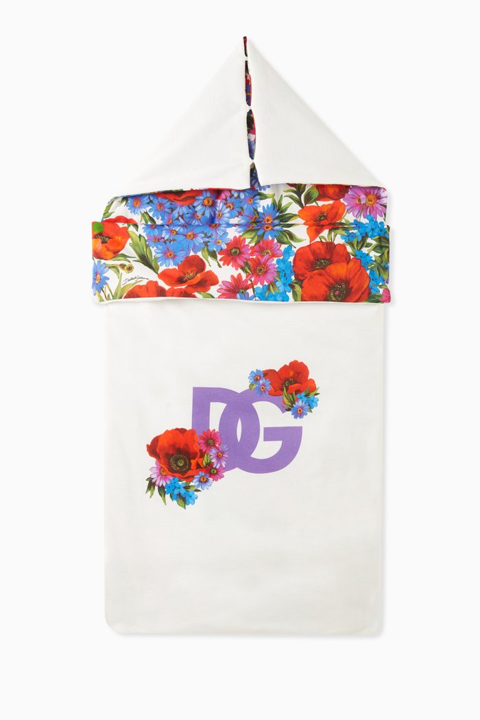 

Floral Bouquet Sleep Sack in Cotton Jersey, Blue
