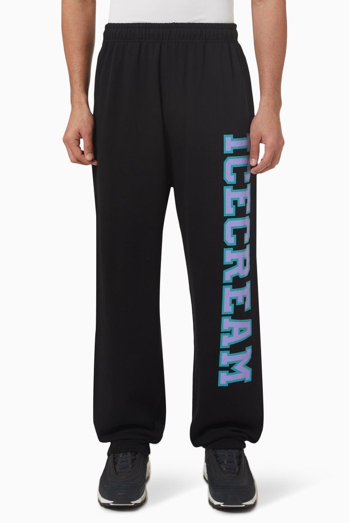 

College Sweatpants in Cotton, Black