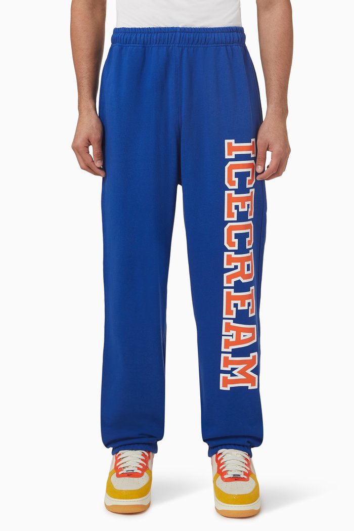 

College Sweatpants in Cotton, Blue