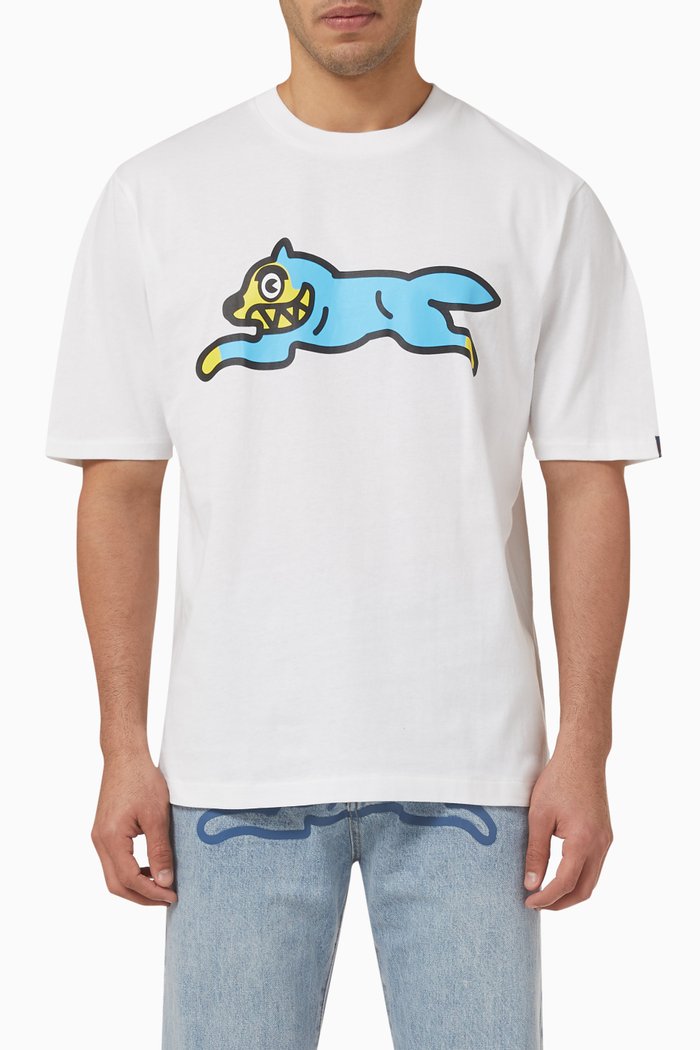 

Running Dog T-shirt in Cotton, White