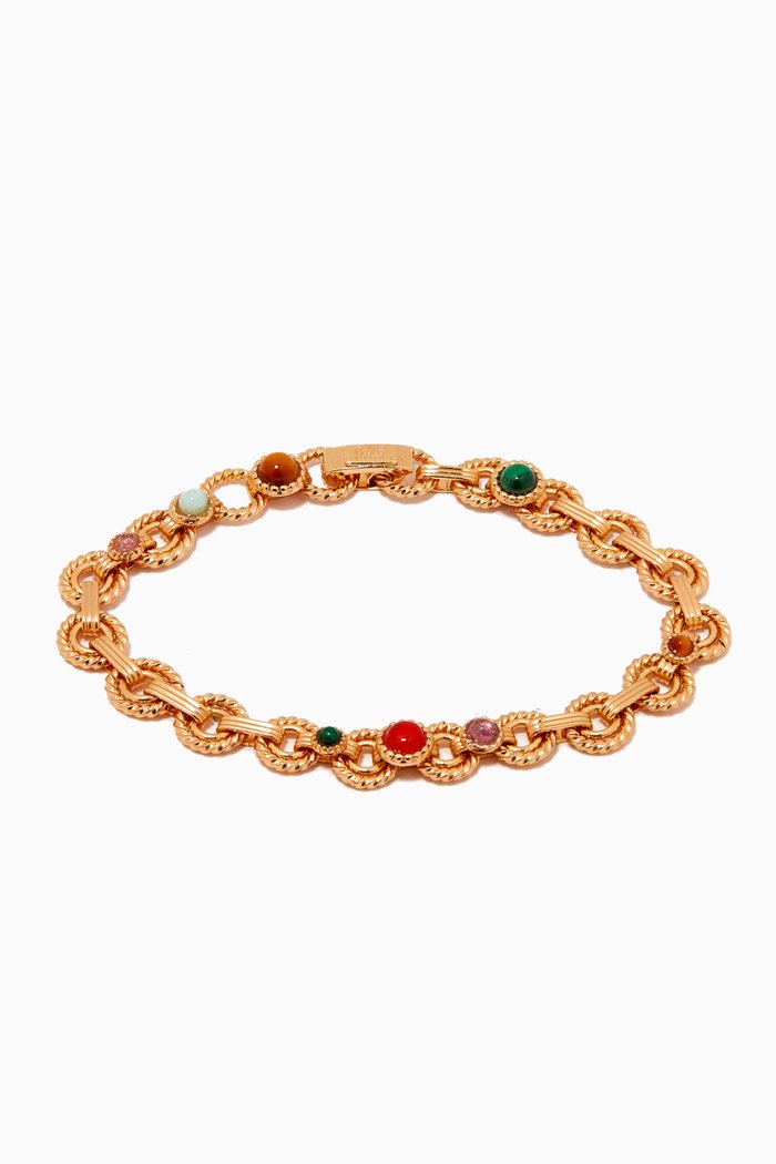 Mistral Multi Stones Bracelet, Gold