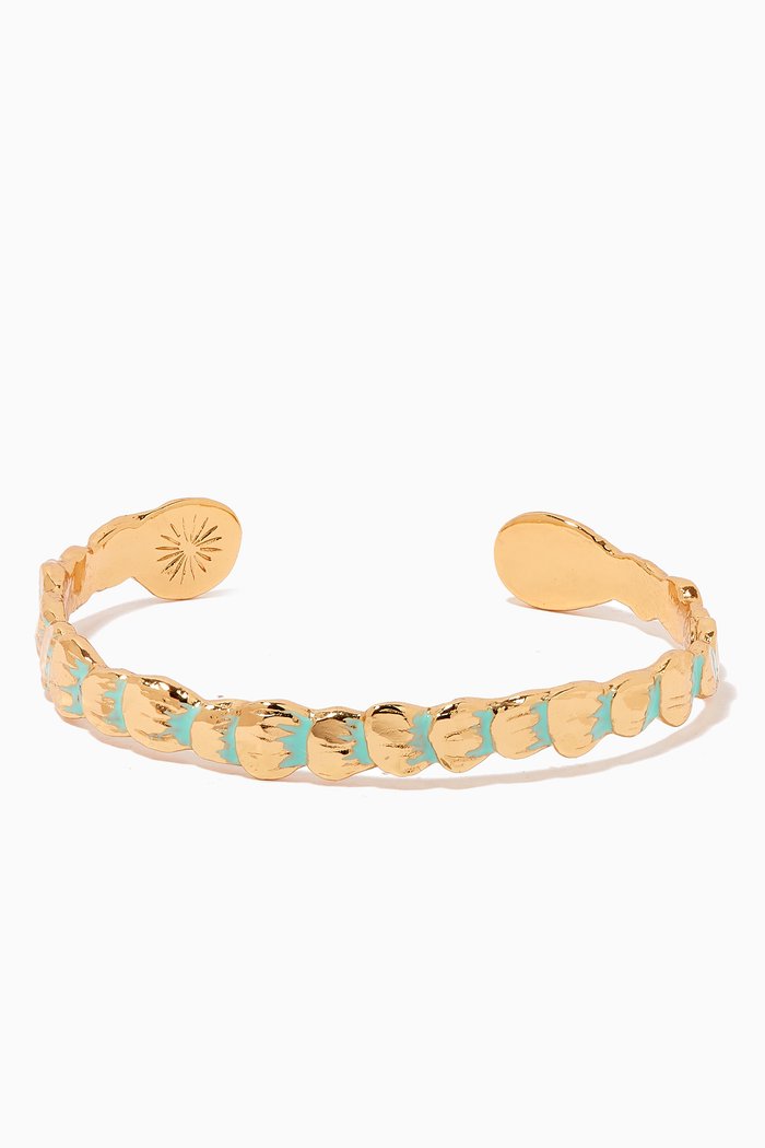 

Liane Engraved Bangle, Blue
