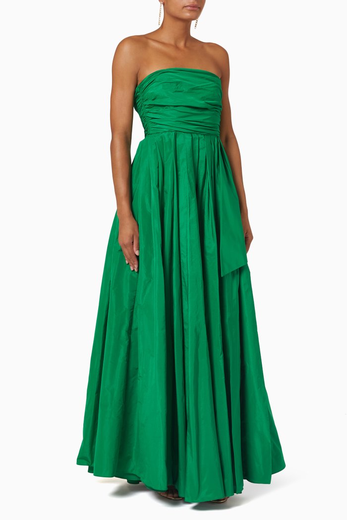 

Ciliegia Dress in Taffeta, Green