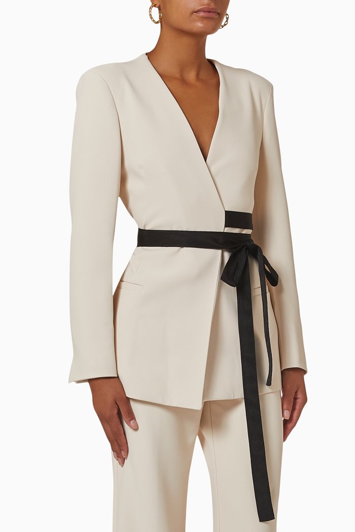 

Mora Blazer Jacket in Cady, Neutral
