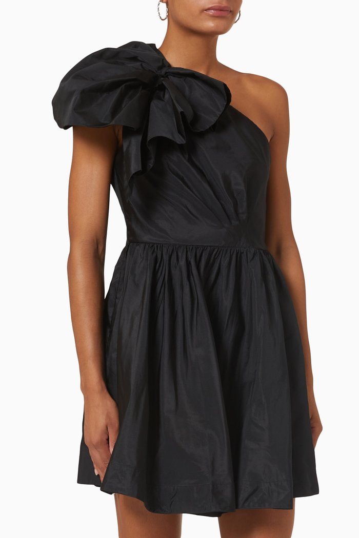 

Giuggiolo Mini Dress in Taffeta, Black