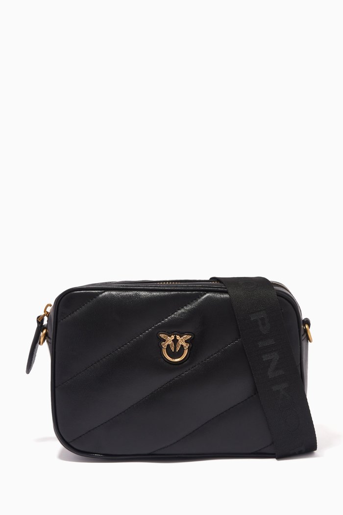 

Camera Case Maxy Crossbody Bag in Quilted Nappa, Black