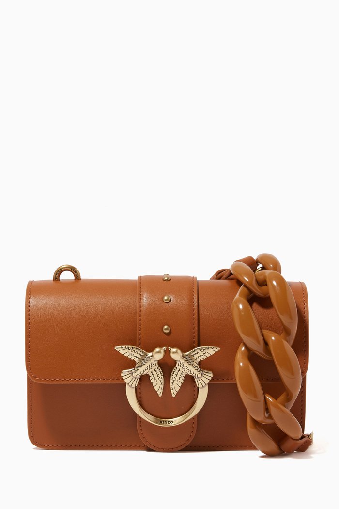 

Love Mini Icon Summer Bag in Leather, Brown
