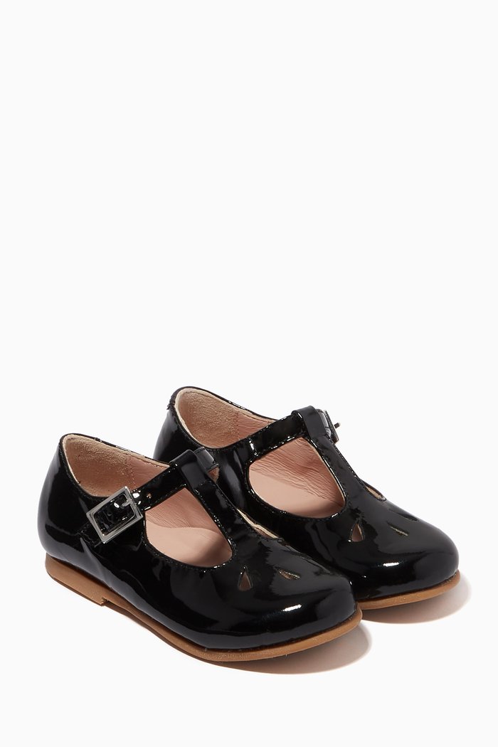 

Margerita Ballerinas in Patent Leather, Black