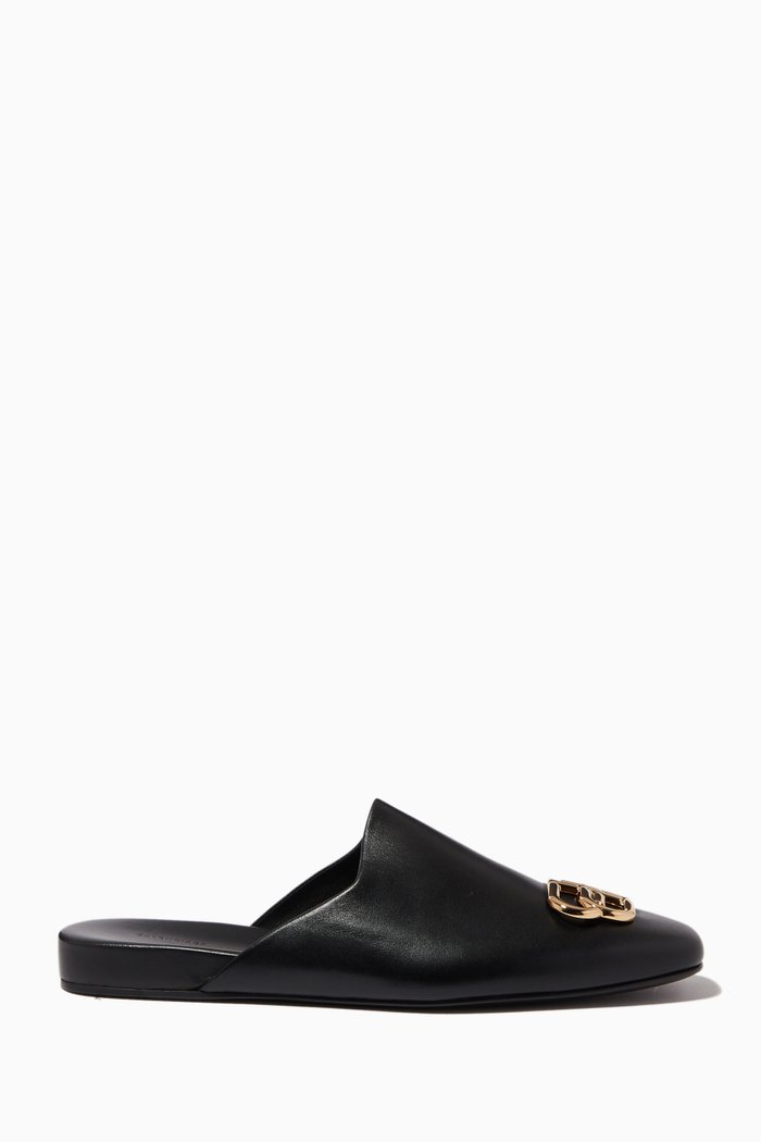 

Cosy BB Mules in Smooth Calfskin, Black