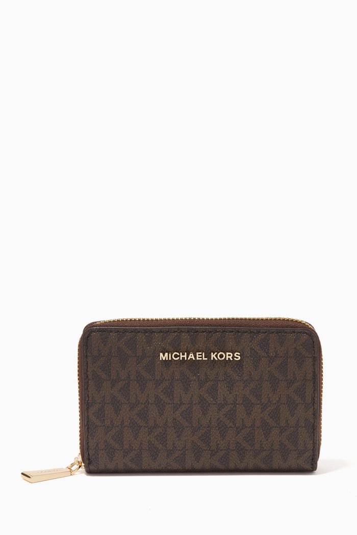 

Small Wallet in Canvas, Brown