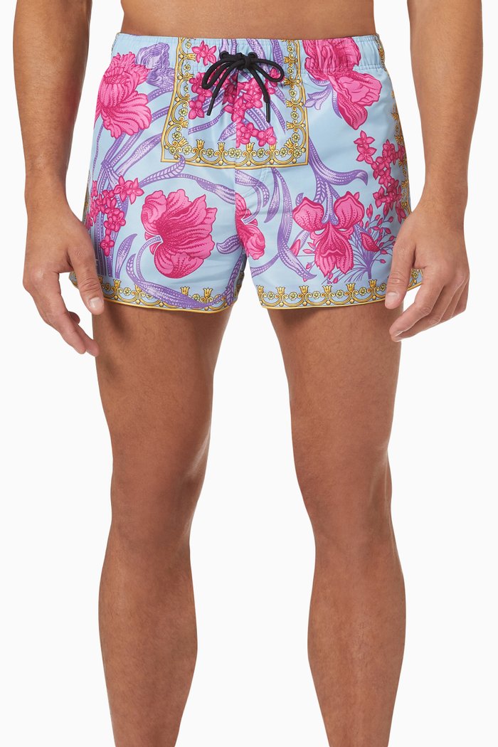 

Acid Bouquet Swim Shorts in Nylon, Multicolour