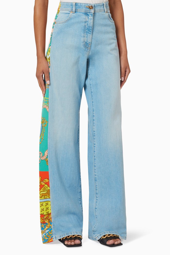 Royal Rebellion Jeans in Denim, Multicolour