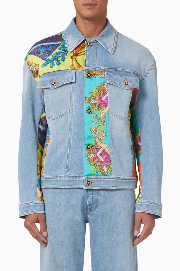 

Royal Rebellion Jacket in Denim, Multicolour