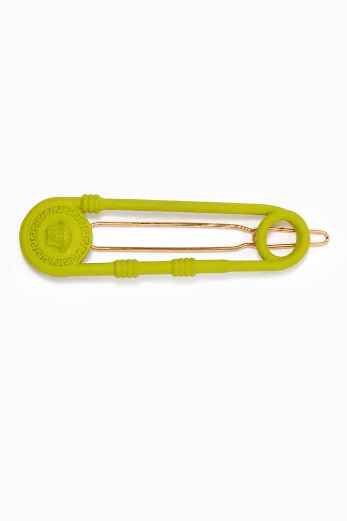 

Safety Pin Hair Clip in Acrylic, Yellow