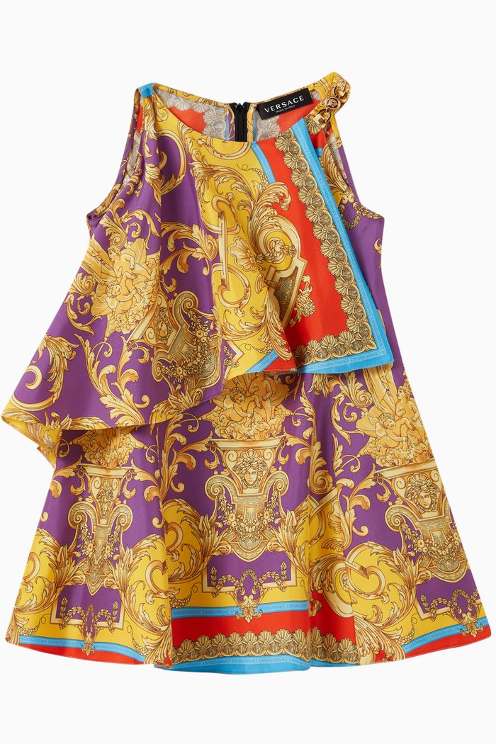 

Barocco Goddess Print Dress, Multicolour