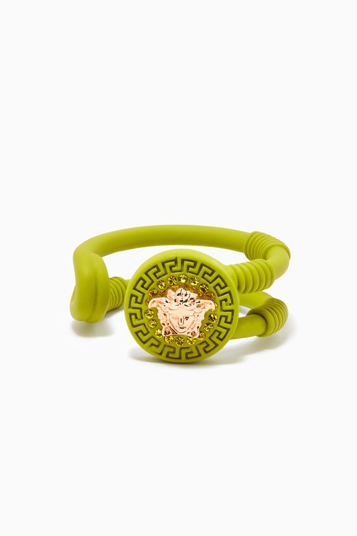 

Medusa Safety Pin Ring, Yellow