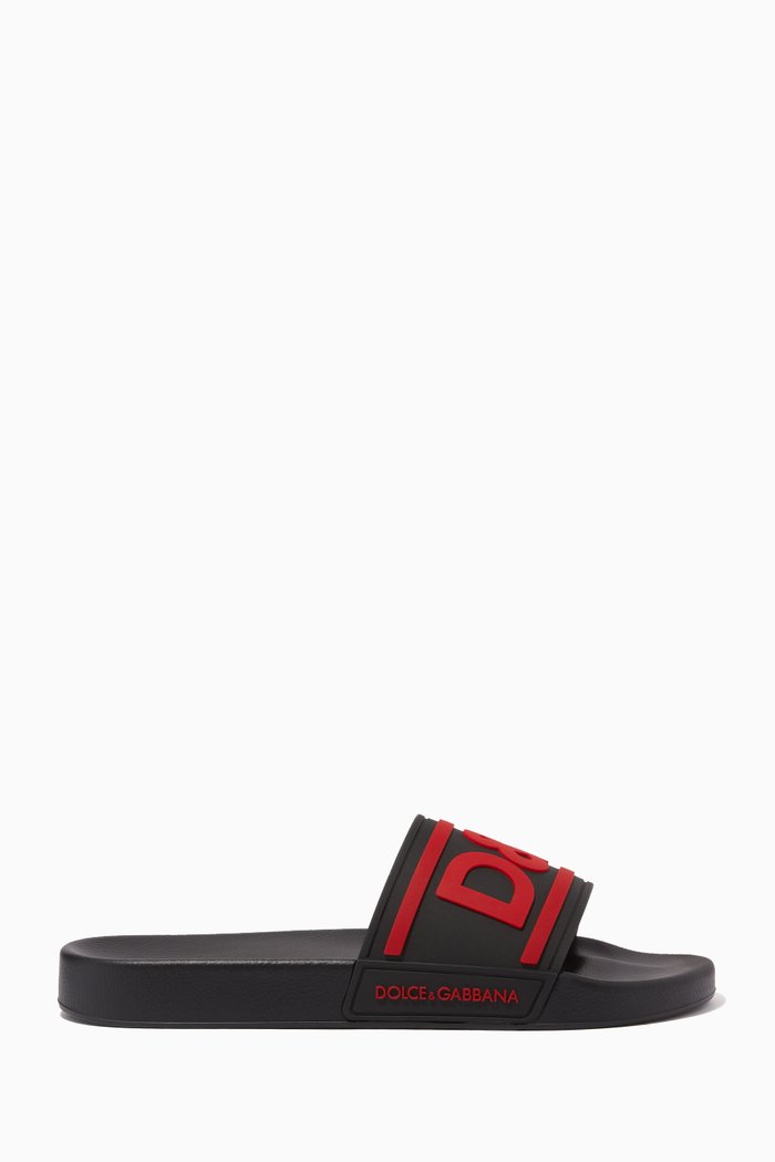 

D&G Slides in Rubber, Black