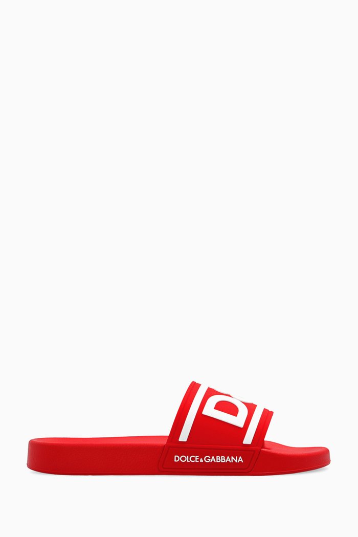 

D&G Slides in Rubber, Red
