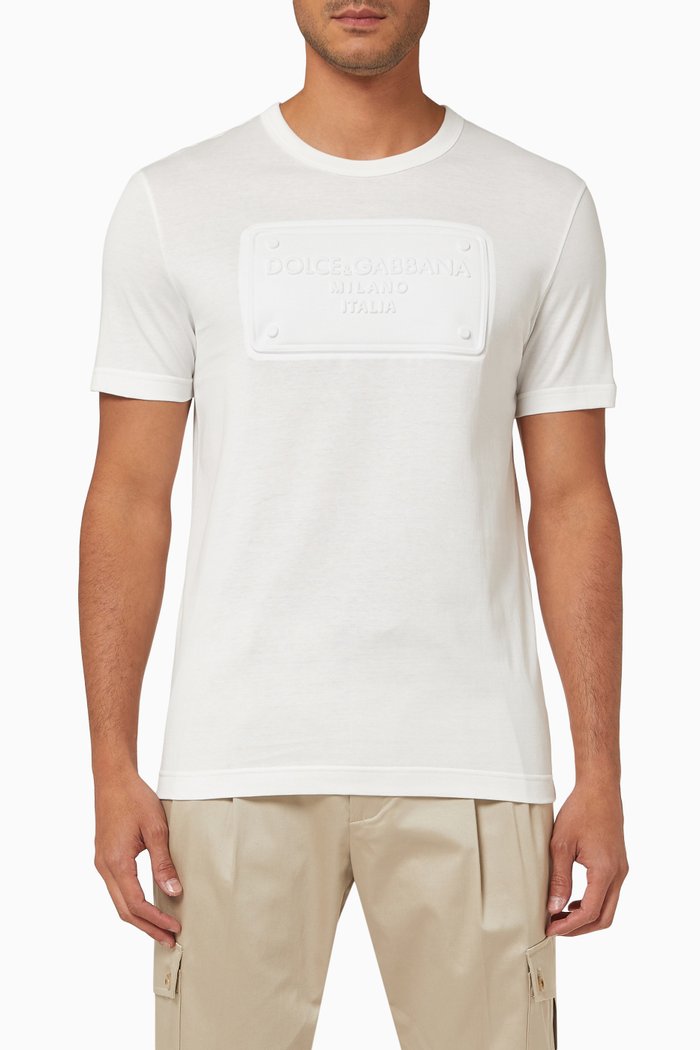 

Logo T-shirt in Cotton Jersey, White