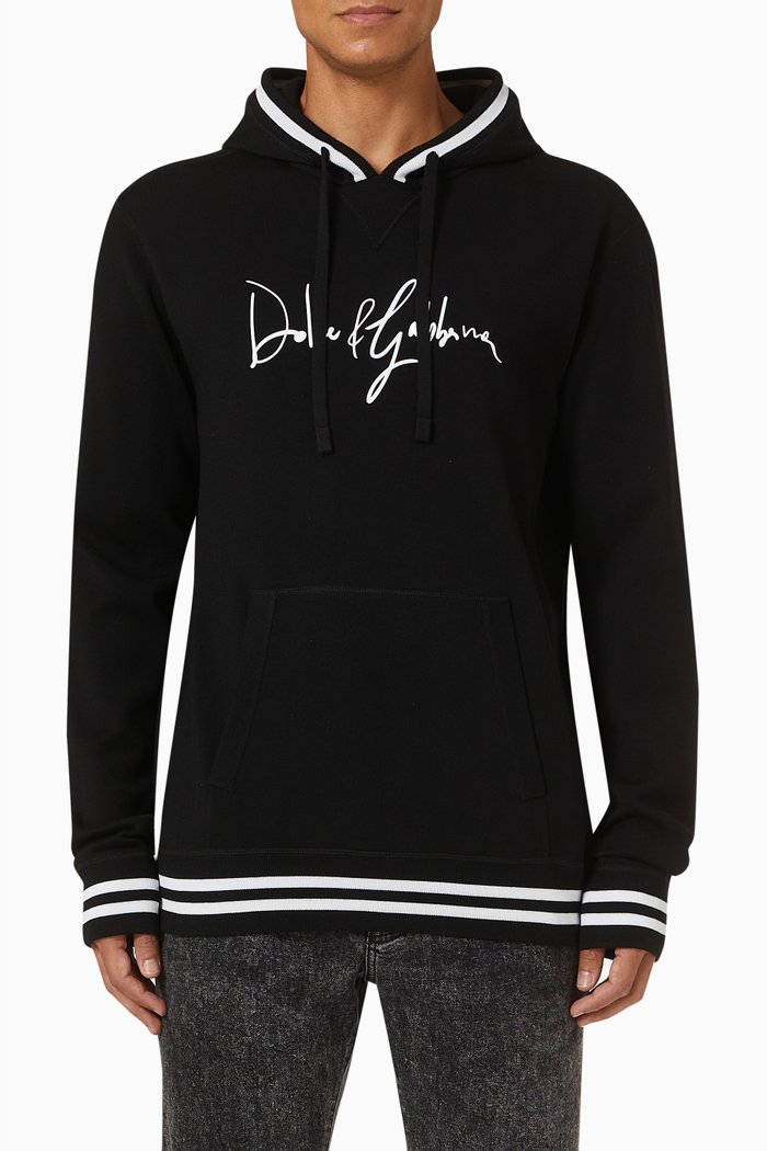 

Logo Hoodie in Fleece, Black