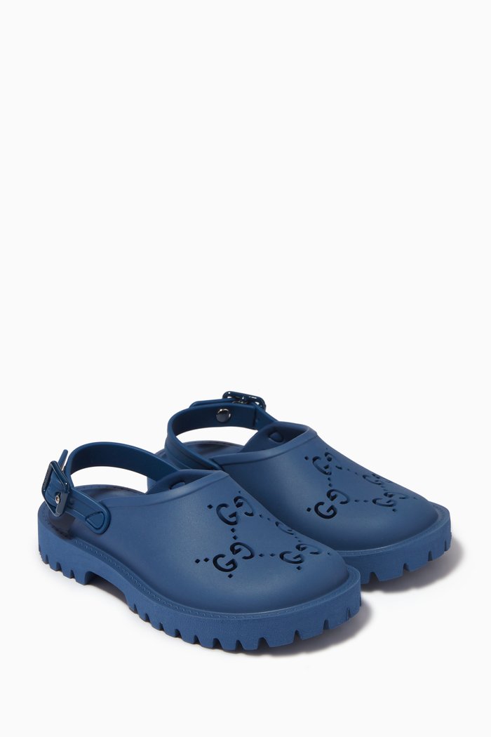 

Logo Sandals in Rubber, Blue