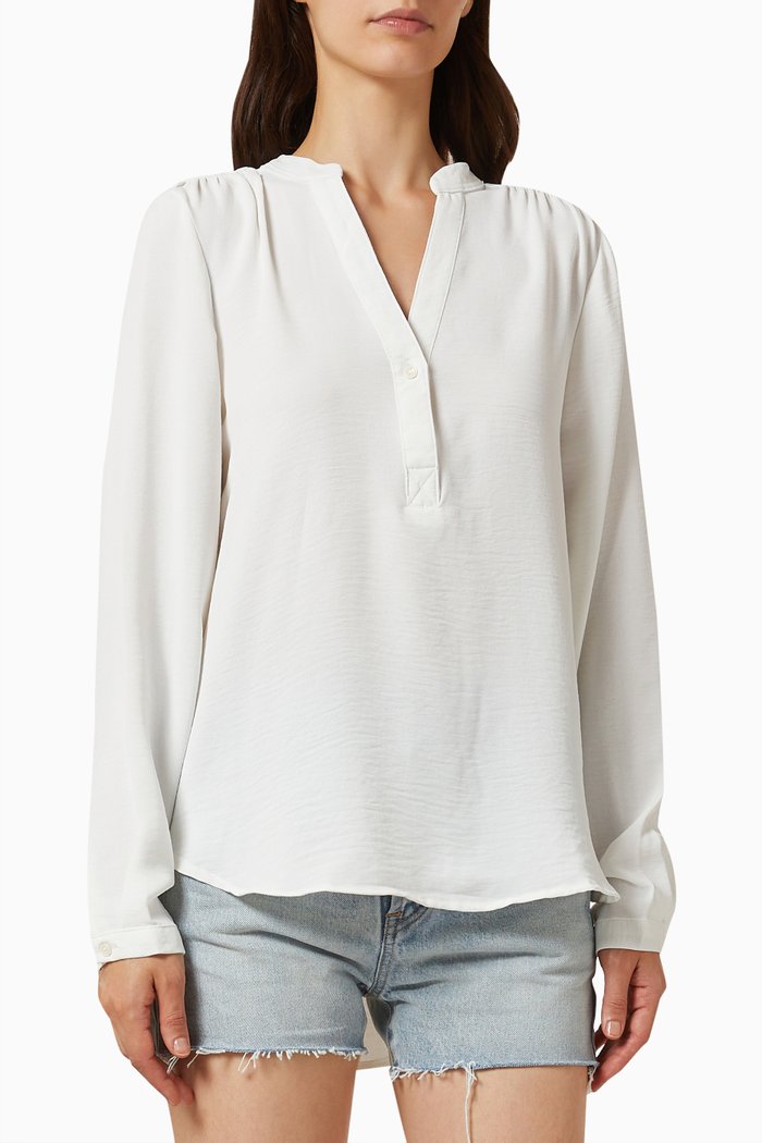 

Long Sleeve Blouse, White