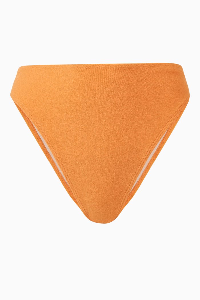 

Dylla Bikini Bottoms in Stretch Towelling, Orange