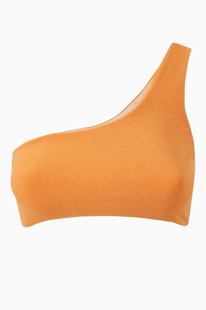 

Recoletta Bikini Top in Stretch Towelling, Orange