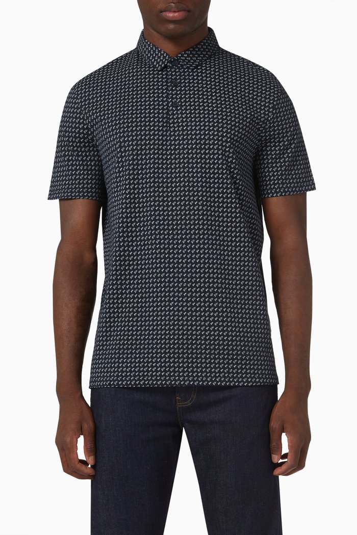 

Polo Shirt in Cotton, Blue