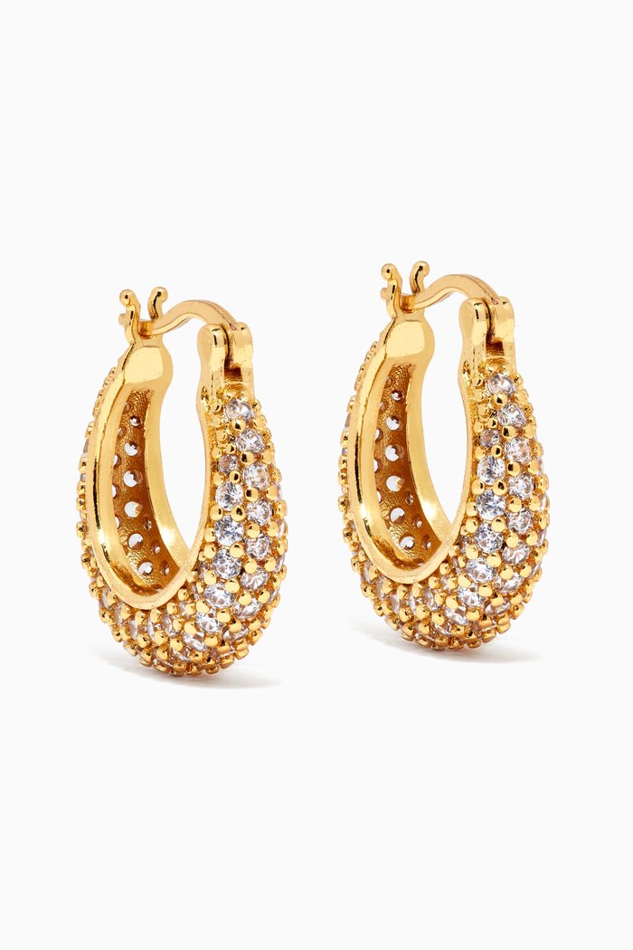 

Dina Hoops in 18kt Gold-plated Brass