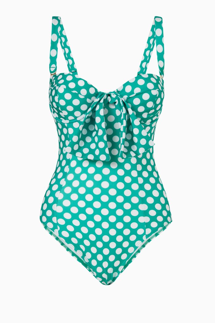 

Clara Swimsuit in Stretch Nylon, Green