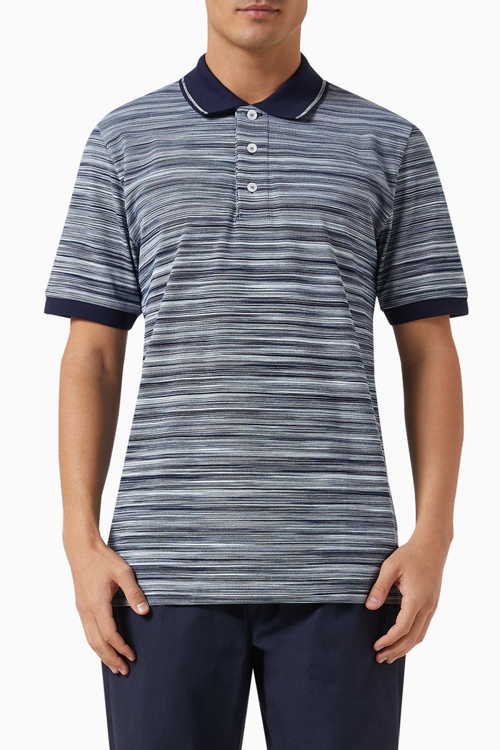 

Polo Shirt in Slub-knit, Red