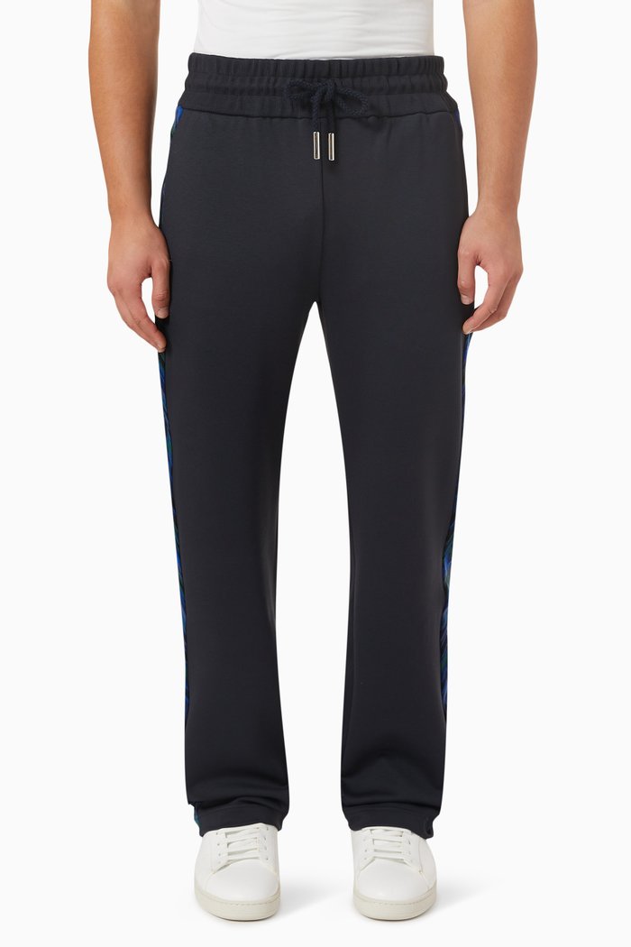 

Side-band Sweatpants in Cotton, Blue