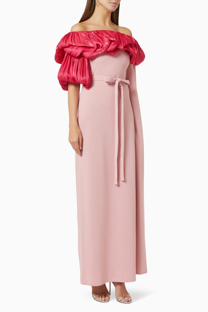 

Off-Shoulder Maxi Dress, Pink