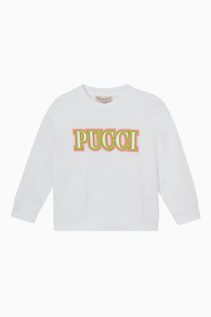 

Logo Print Sweatshirt in Jersey, Neutral