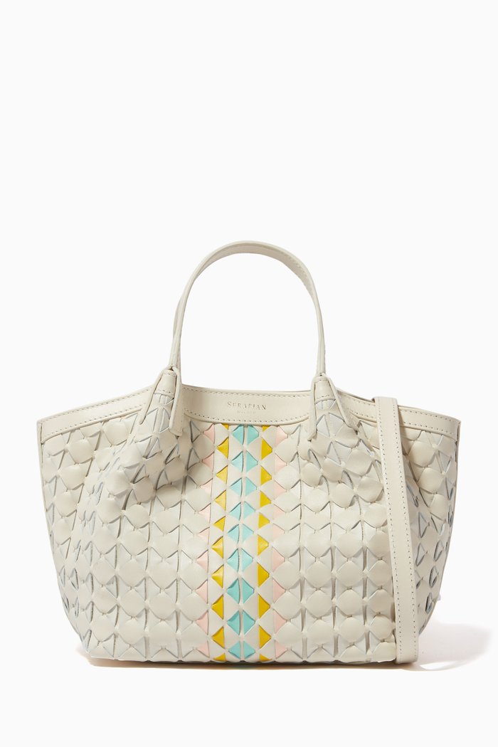 

Mini Secret Bag in Mosaico Leather, Multicolour